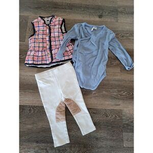 Janie and Jack Baby Western‎ Outfit Set Vest Bodysuit Pants 18 to 24 Months #7